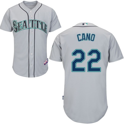 Robinson Cano Seattle Mariners #22 Away Big And Tall Cool Base Jersey - Metallic Silver Gray