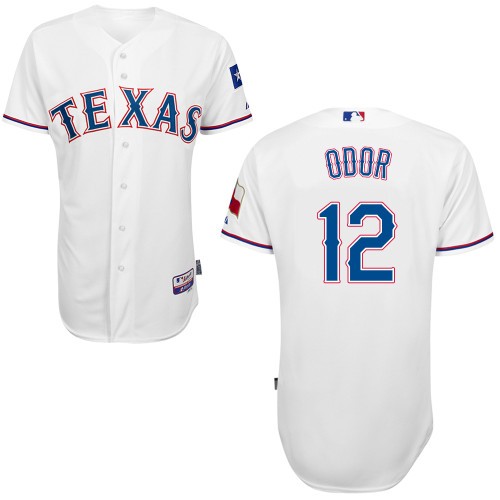 Rougned Odor Texas Rangers #12 Home Big And Tall Cool Base Jersey - White