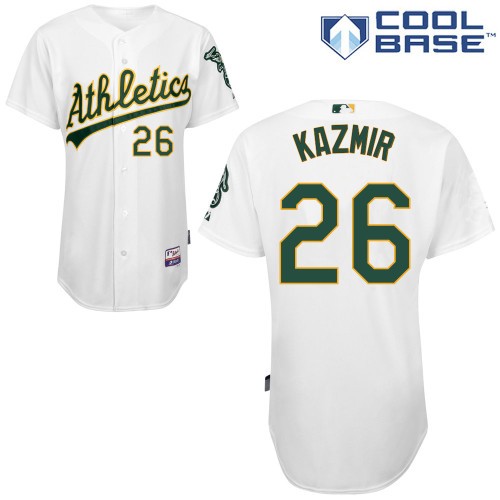 Scott Kazmir Oakland Athletics #26 Home Big And Tall Cool Base Jersey - White