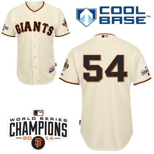 Sergio Romo San Francisco Giants #54 Home Champions Big And Tall Cool Base Jersey - White