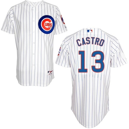 Starlin Castro Chicago Cubs #13 Home Big And Tall Cool Base Jersey - White