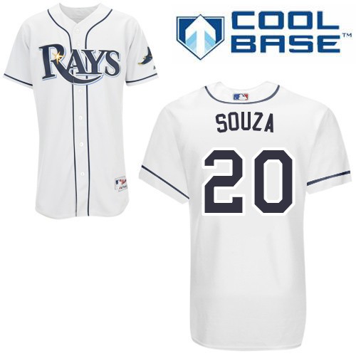 Steven Souza Jr. Tampa Bay Rays #20 Home Big And Tall Cool Base Jersey - White