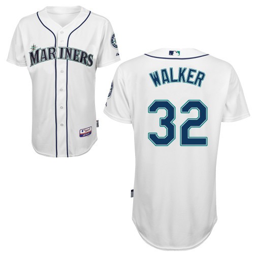 Taijuan Walker Seattle Mariners #32 Home Big And Tall Cool Base Jersey - White