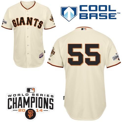 Tim Lincecum San Francisco Giants #55 Home Champions Big And Tall Cool Base Jersey - White