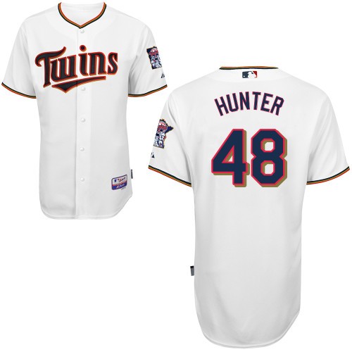 Torii Hunter Minnesota Twins #48 Home Big And Tall Cool Base Jersey - White