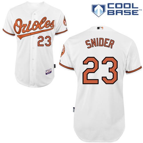 Travis Snider Baltimore Orioles #23 Home Big And Tall Cool Base Jersey - White