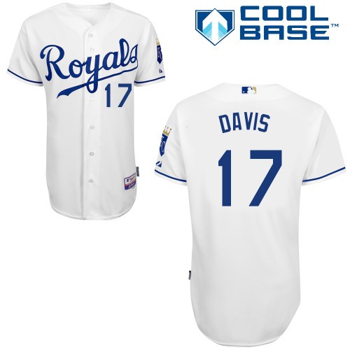 Wade Davis Kansas City Royals #17 Home Big And Tall Cool Base Jersey - White