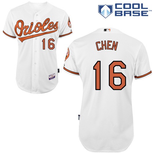 Wei-Yin Chen Baltimore Orioles #16 Home Big And Tall Cool Base Jersey - White