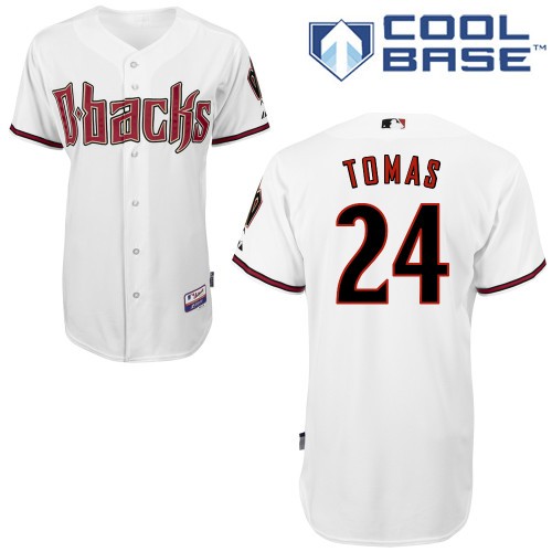 Yasmany Tomas Arizona Diamondbacks #24 Home Big And Tall Cool Base Jersey - White