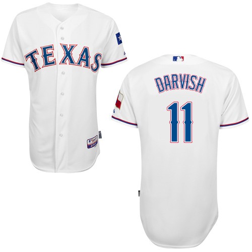 Yu Darvish Texas Rangers #11 Home Big And Tall Cool Base Jersey - White