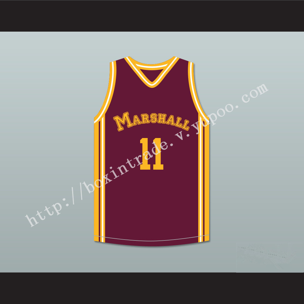 Arthur Agee 11 John Marshall Metropolitan High School Maroon Basketball Jersey Hoop Dreams