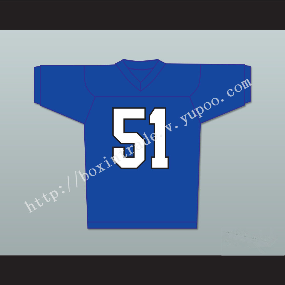 Al Bundy 51 Blue Football Jersey TV Interview Married With Children Ed O' Neill