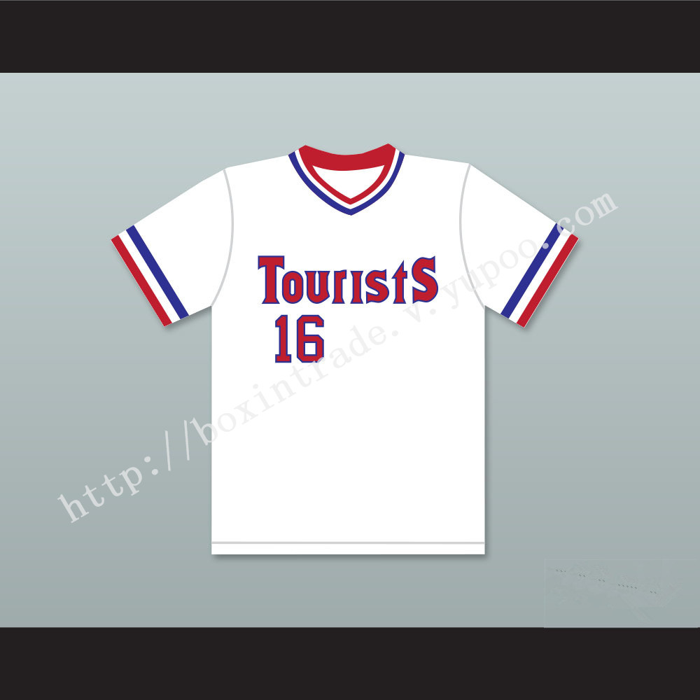 Kevin Costner Crash Davis 16 Tourists Baseball Jersey Bull Durham