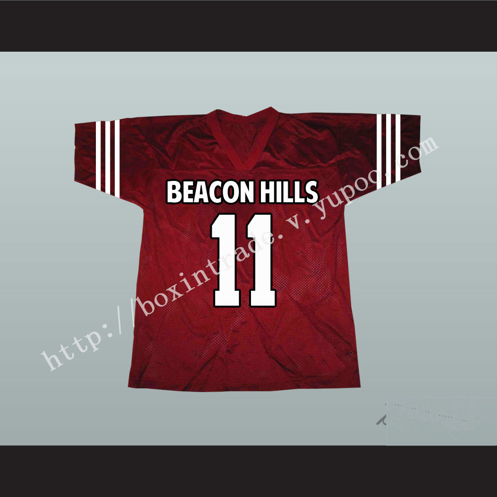 Scott McCall 11 Beacon Hills Cyclones Maroon Lacrosse Jersey Teen Wolf