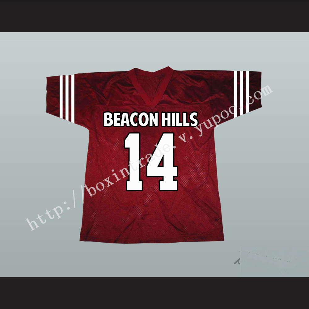 Isaac Lahey 14 Beacon Hills Cyclones Maroon Lacrosse Jersey Teen Wolf