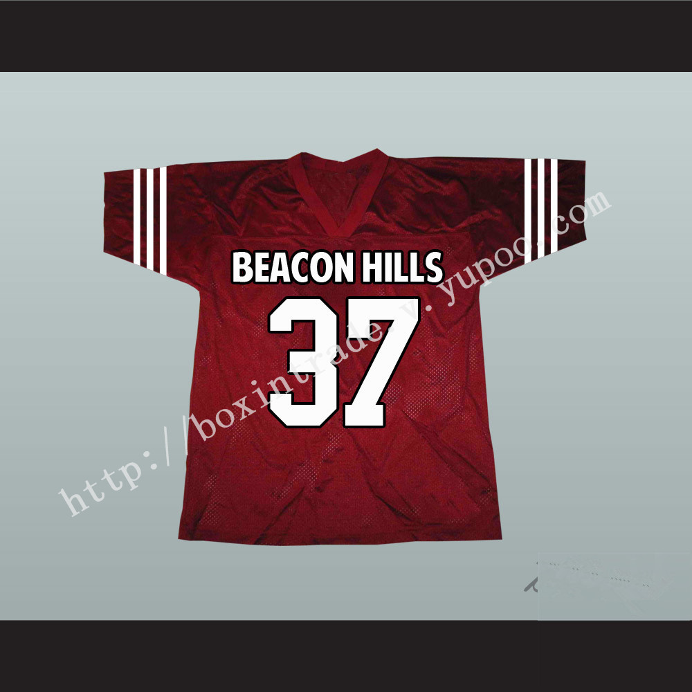 Jackson Whittemore 37 Beacon Hills Cyclones Maroon Lacrosse Jersey Teen Wolf