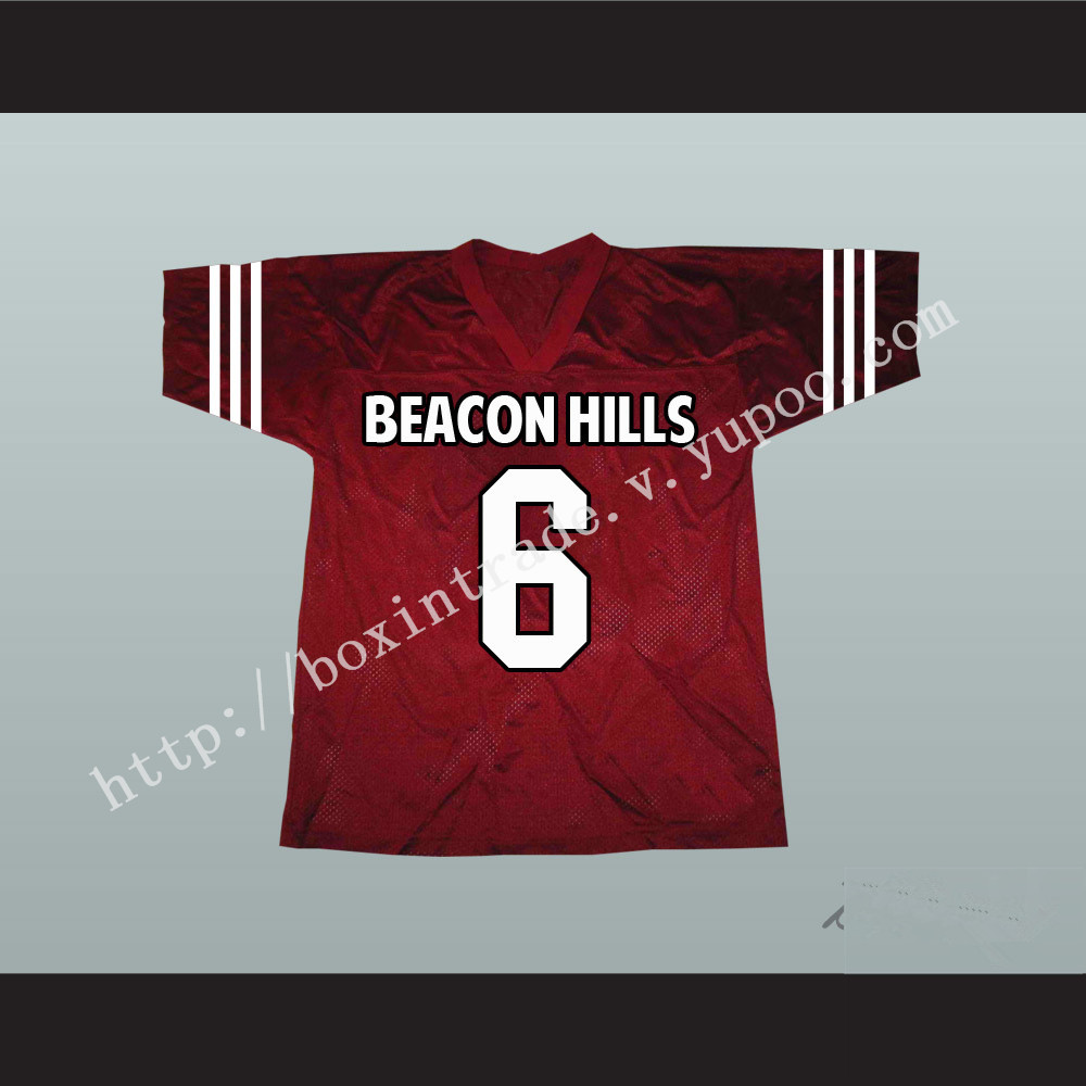 Danny Mahealani 06 Beacon Hills Cyclones Maroon Lacrosse Jersey Teen Wolf