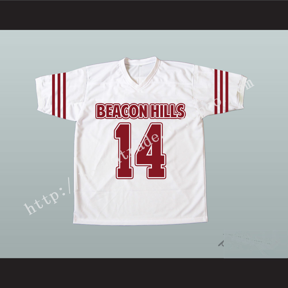 Isaac Lahey 14 Beacon Hills Cyclones White Lacrosse Jersey Teen Wolf