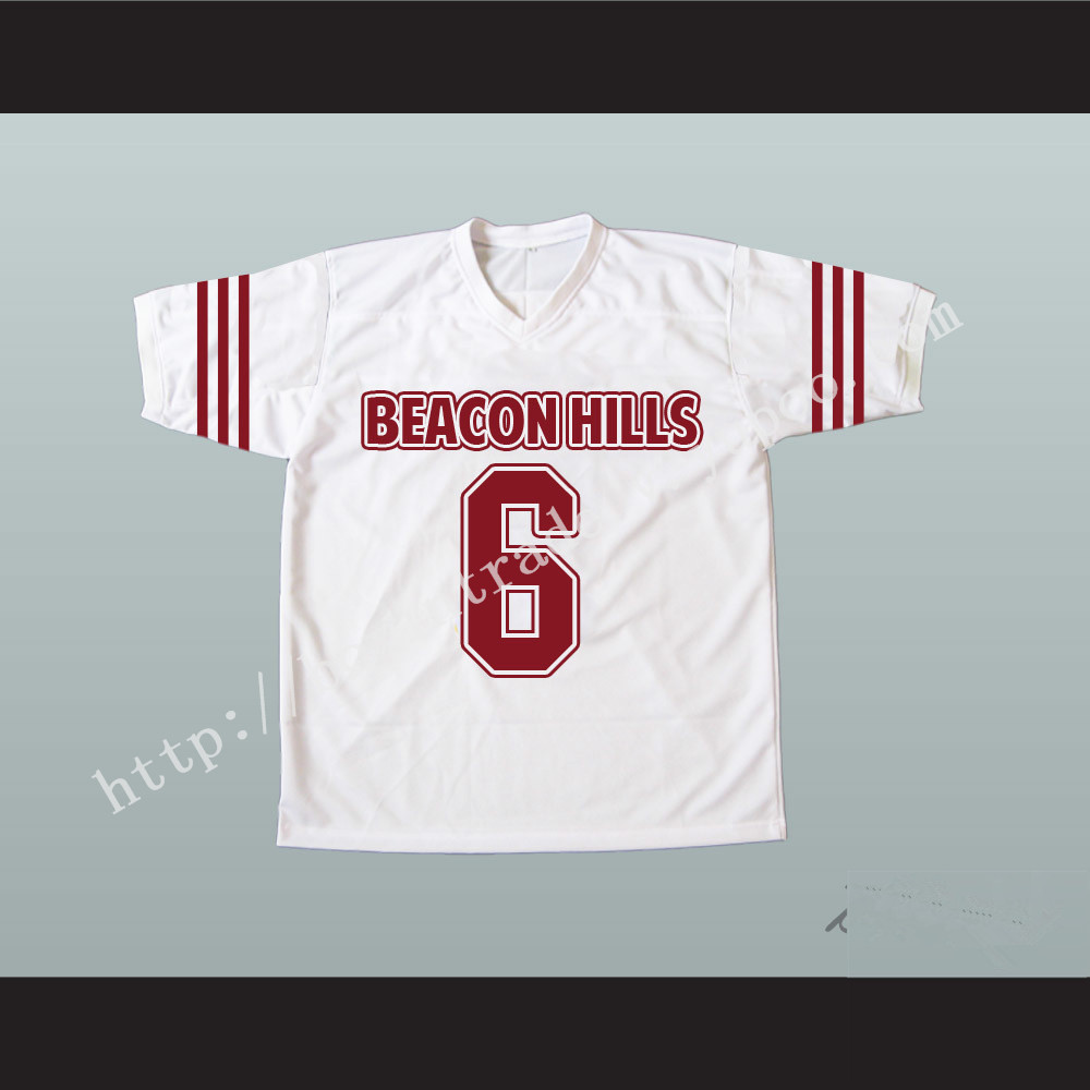 Danny Mahealani 06 Beacon Hills Cyclones White Lacrosse Jersey Teen Wolf