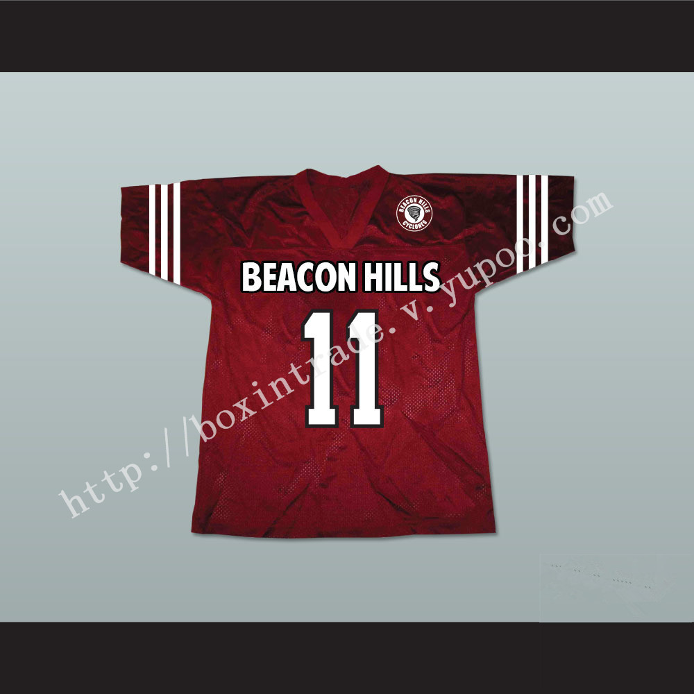 Scott McCall 11 Beacon Hills Cyclones Lacrosse Jersey Teen Wolf Includes Patch