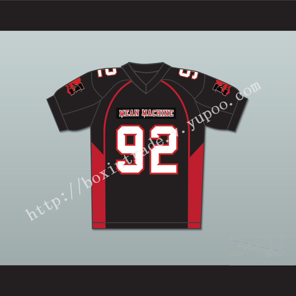 Joey Diaz 92 Anthony 'Big Tony' Cobianco Mean Machine Convicts Football Jersey Includes Patches