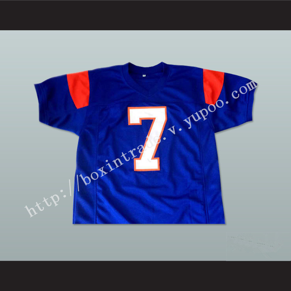 Alex Moran 7 Blue Mountain State Goats Football Jersey Blue