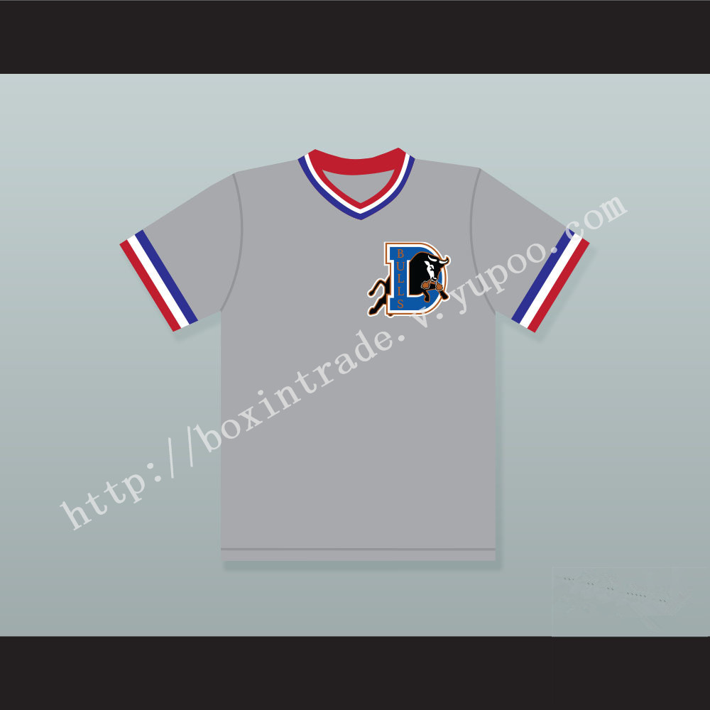 Ebby Calvin 'Nuke' LaLoosh 37 Bull Durham Gray Baseball Jersey