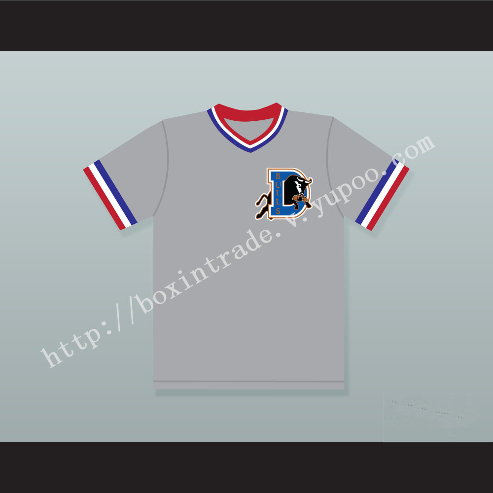 Crash Davis 8 Bull Durham Gray Baseball Jersey