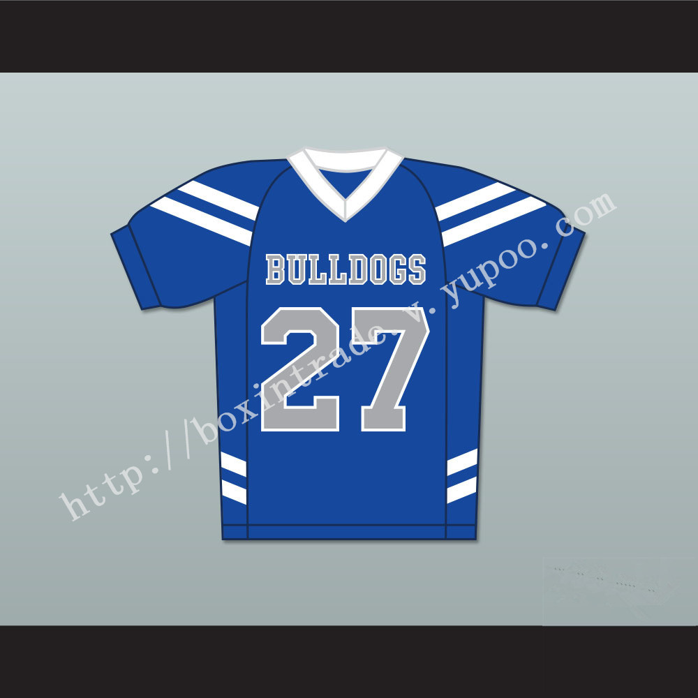 Sawyer Higgins 27 Bulldogs School Football Jersey