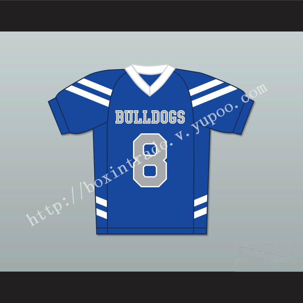 Troy Dixon 8 Bulldogs School Football Jersey