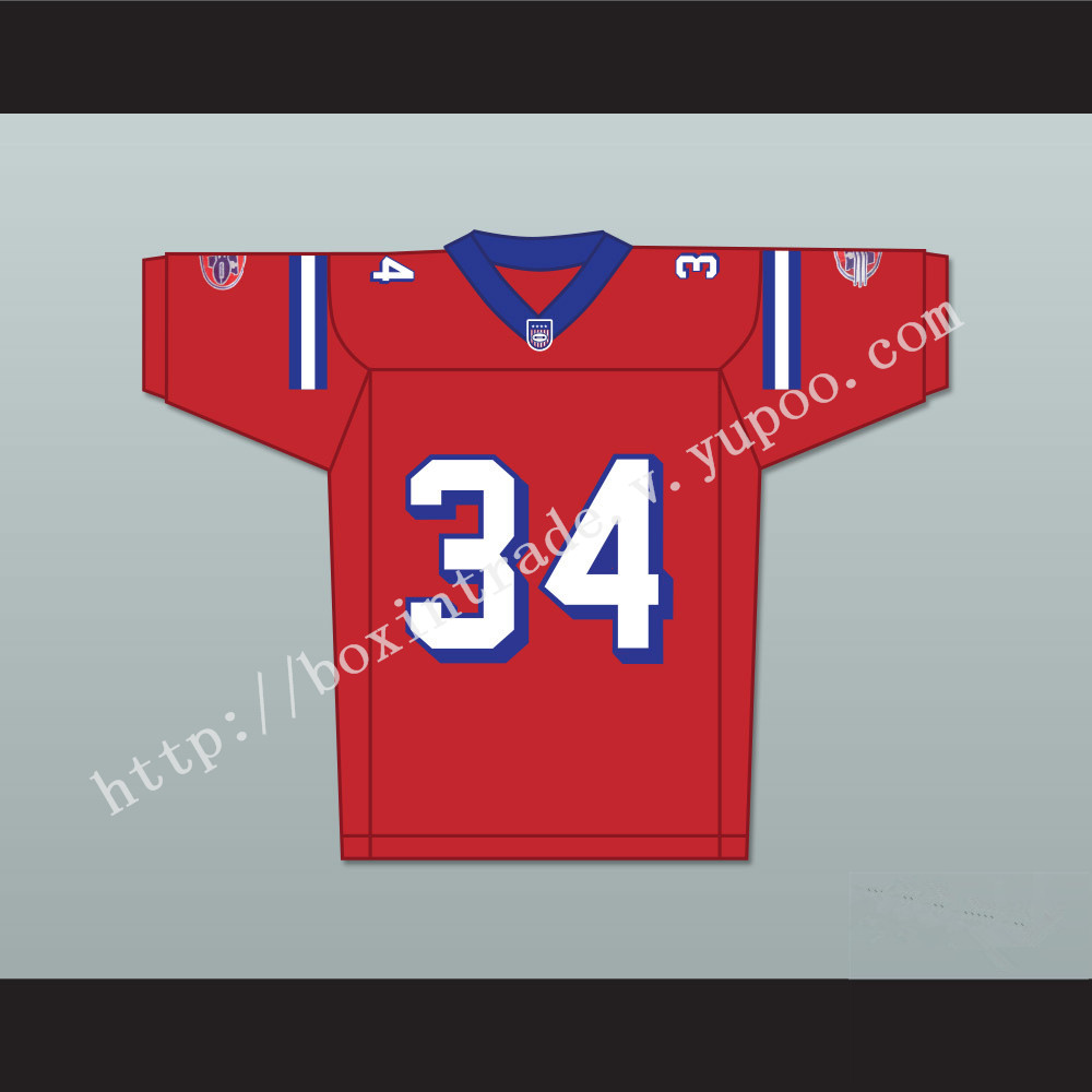 Troy Winbush Walter Cochran 34 Washington Sentinels Home Football Jersey The Replacements Includes League Patch 2