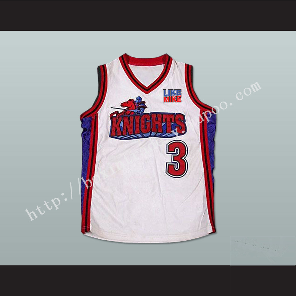 Calvin Cambridge 3 Los Angeles Knights White Basketball Jersey with Like Mike Patch