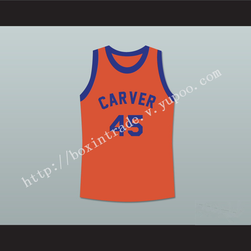 Byron Stewart Warren Coolidge 45 Carver High School Basketball Jersey