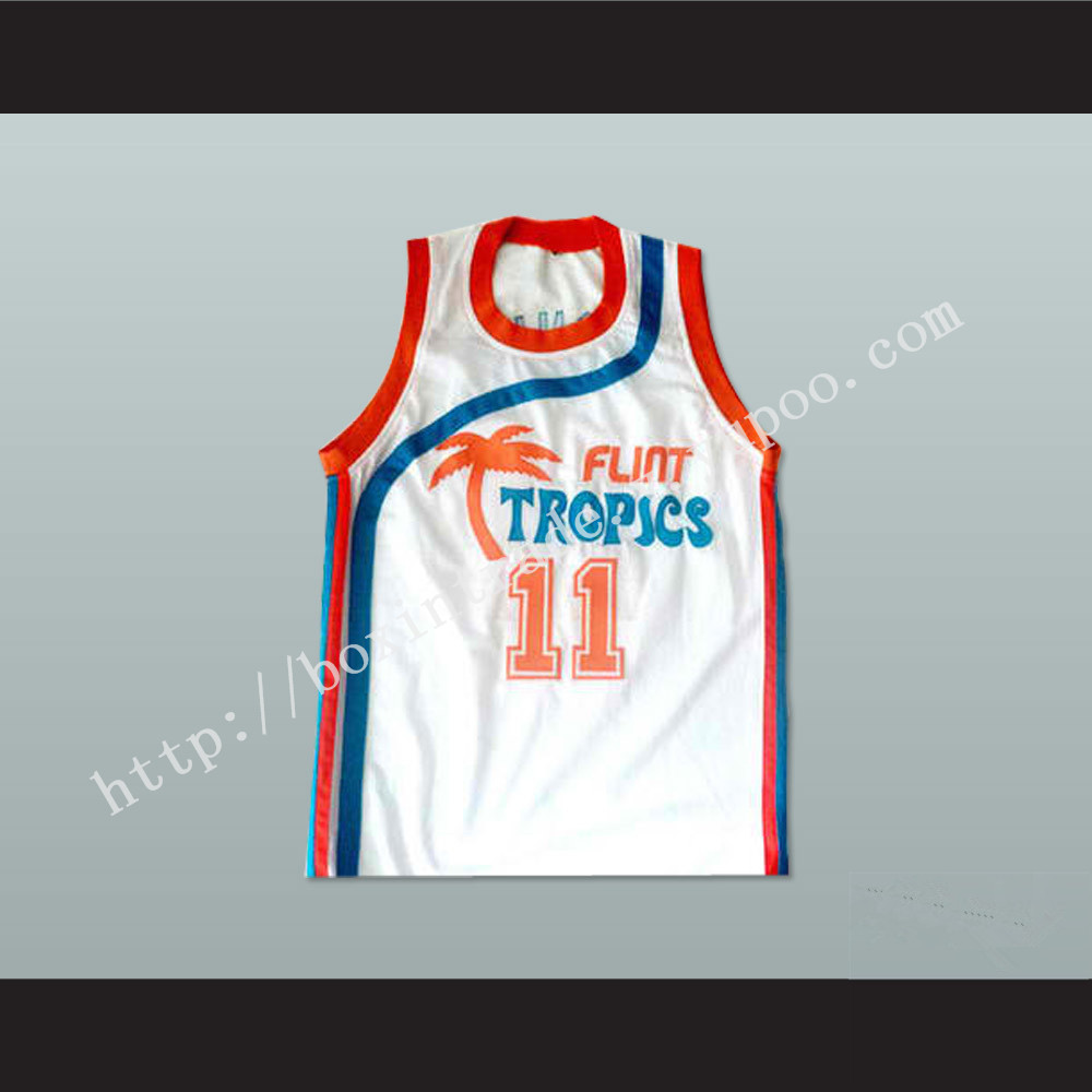 Flint Tropics 11 Ed Monix Basketball Jersey Semi Pro Team New