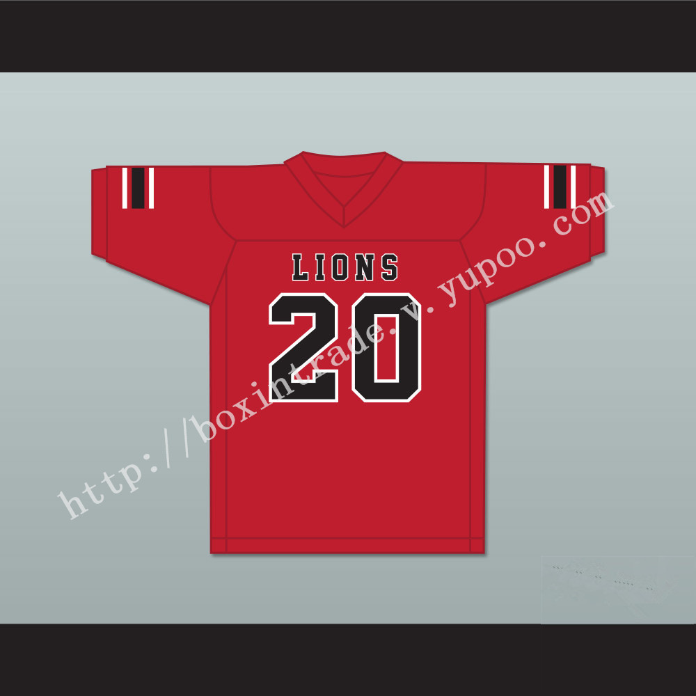 CJ Reavis 20 EMCC Lions Red Football Jersey