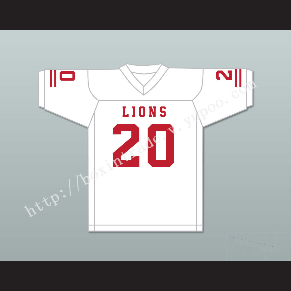 CJ Reavis 20 EMCC Lions White Football Jersey