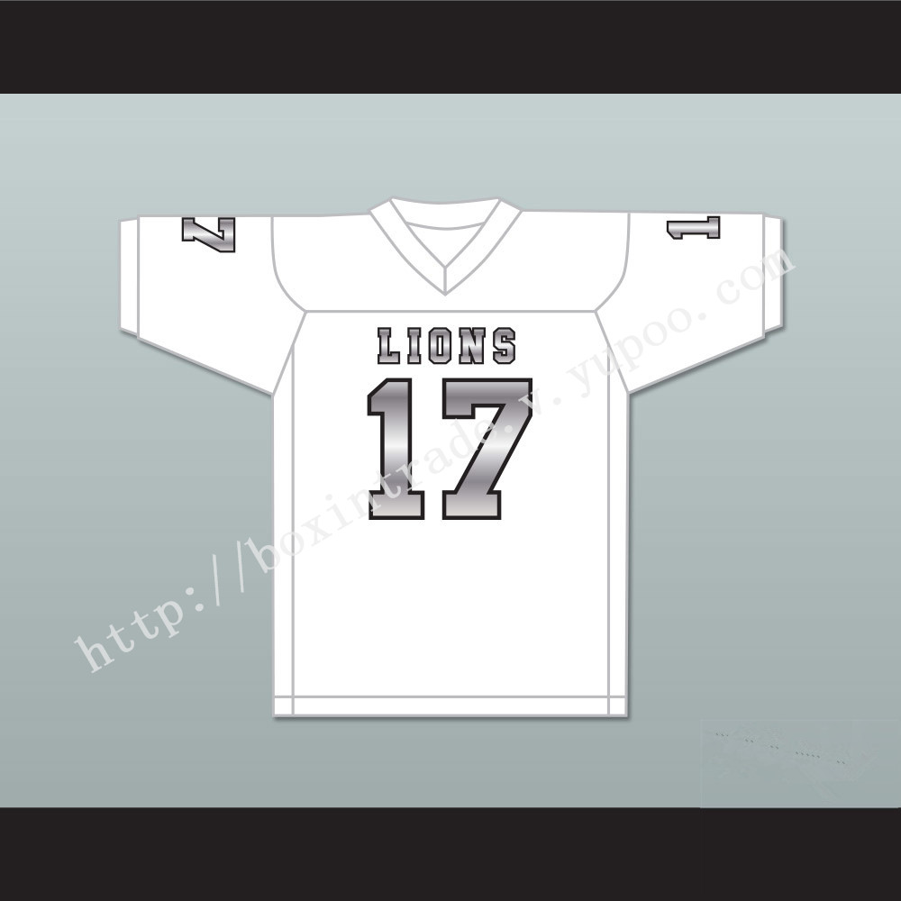 Isiah Wright 17 EMCC Lions White Alternate Football Jersey