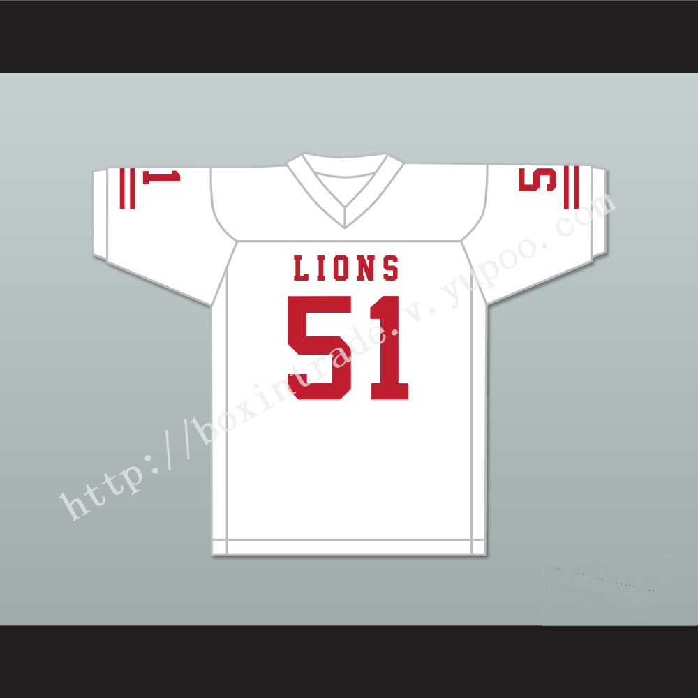 James Davis 51 EMCC Lions White Football Jersey