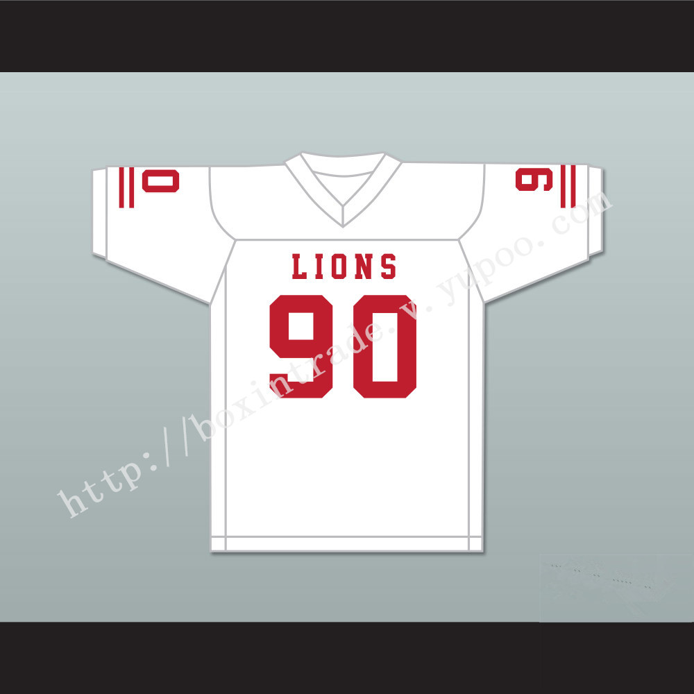 Ronald Ollie 90 EMCC Lions White Football Jersey