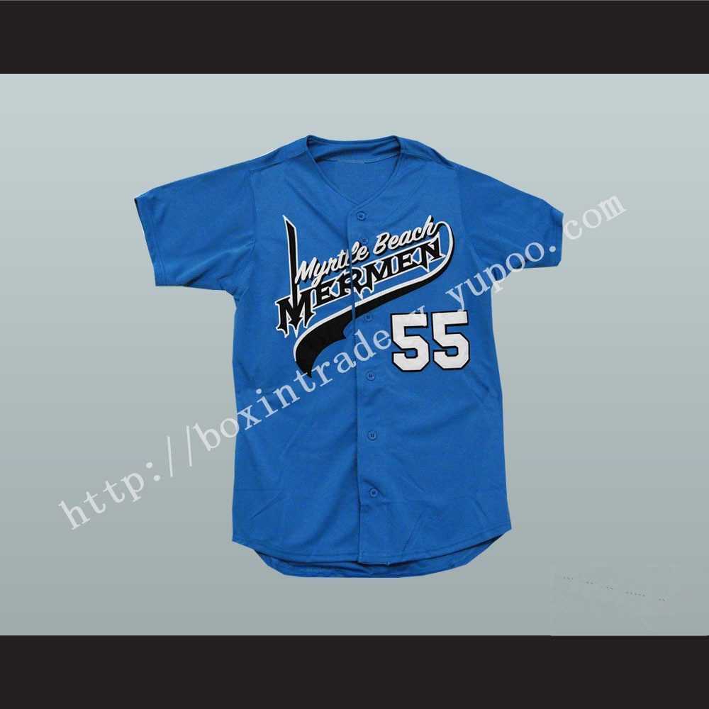 Kenny Powers Eastbound and Down Myrtle Beach Mermen Baseball Jersey New