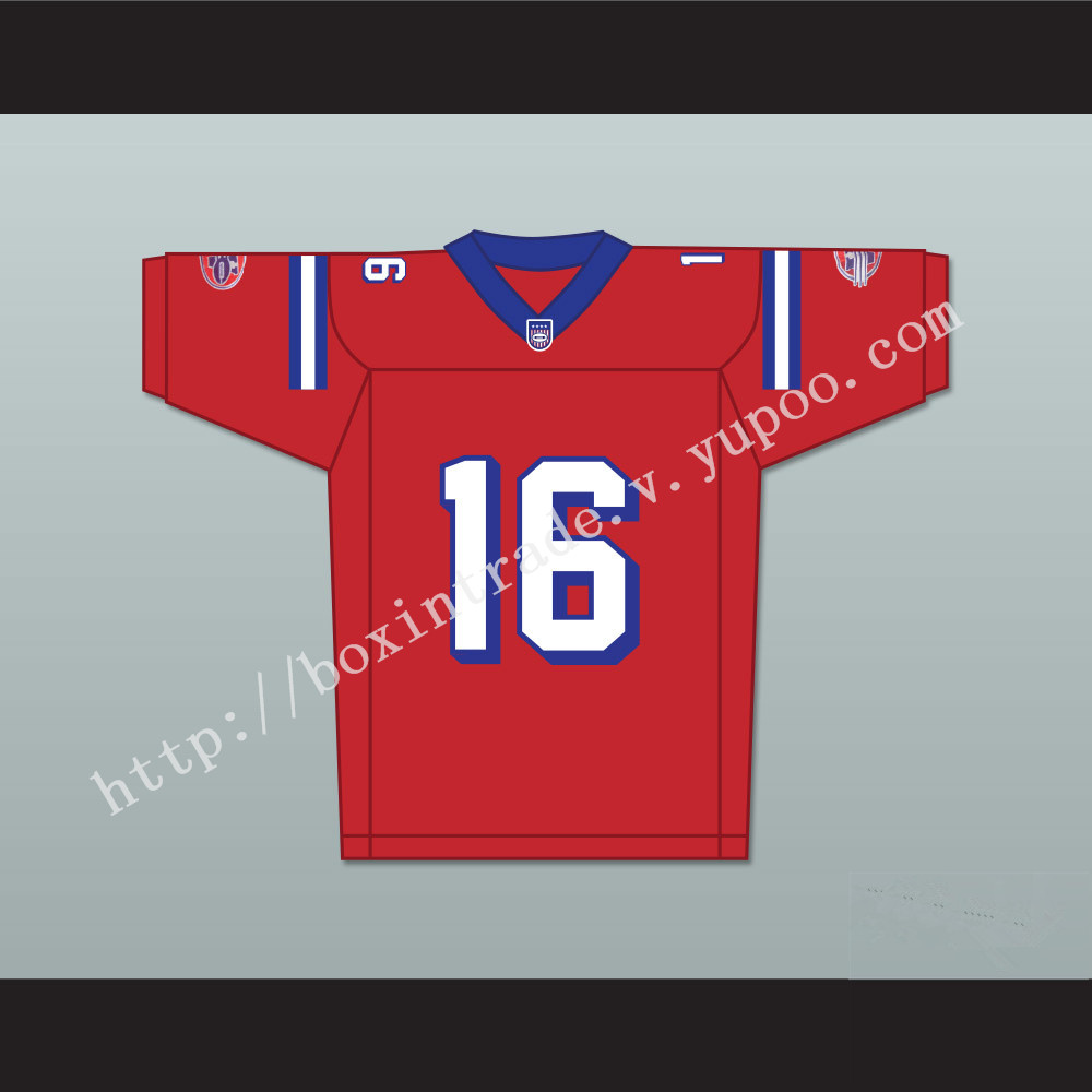 Keanu Reeves Shane Falco 16 Washington Sentinels Home Football Jersey The Replacements Includes League Patch 2