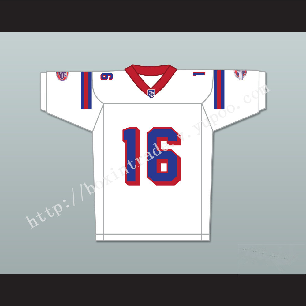 Keanu Reeves Shane Falco 16 Washington Sentinels Away Football Jersey The Replacements Includes League Patch