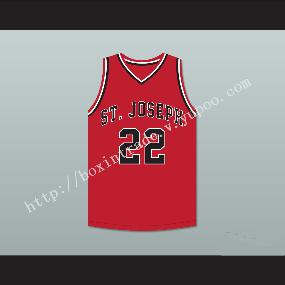 William Gates 22 St Joseph High School Red Basketball Jersey Hoop Dreams