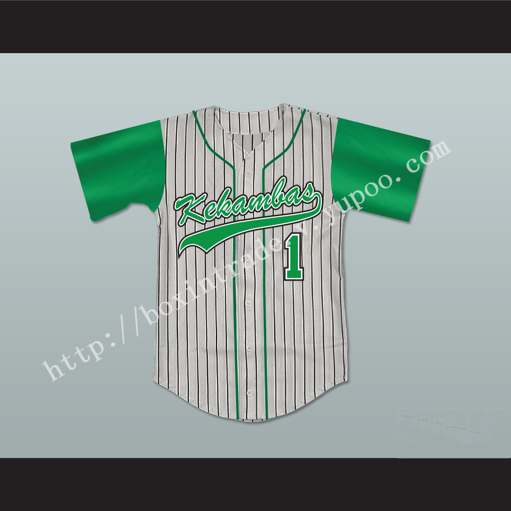 DeWayne Warren Jarius 'G-Baby' Evans Kekambas Baseball Jersey Hardball