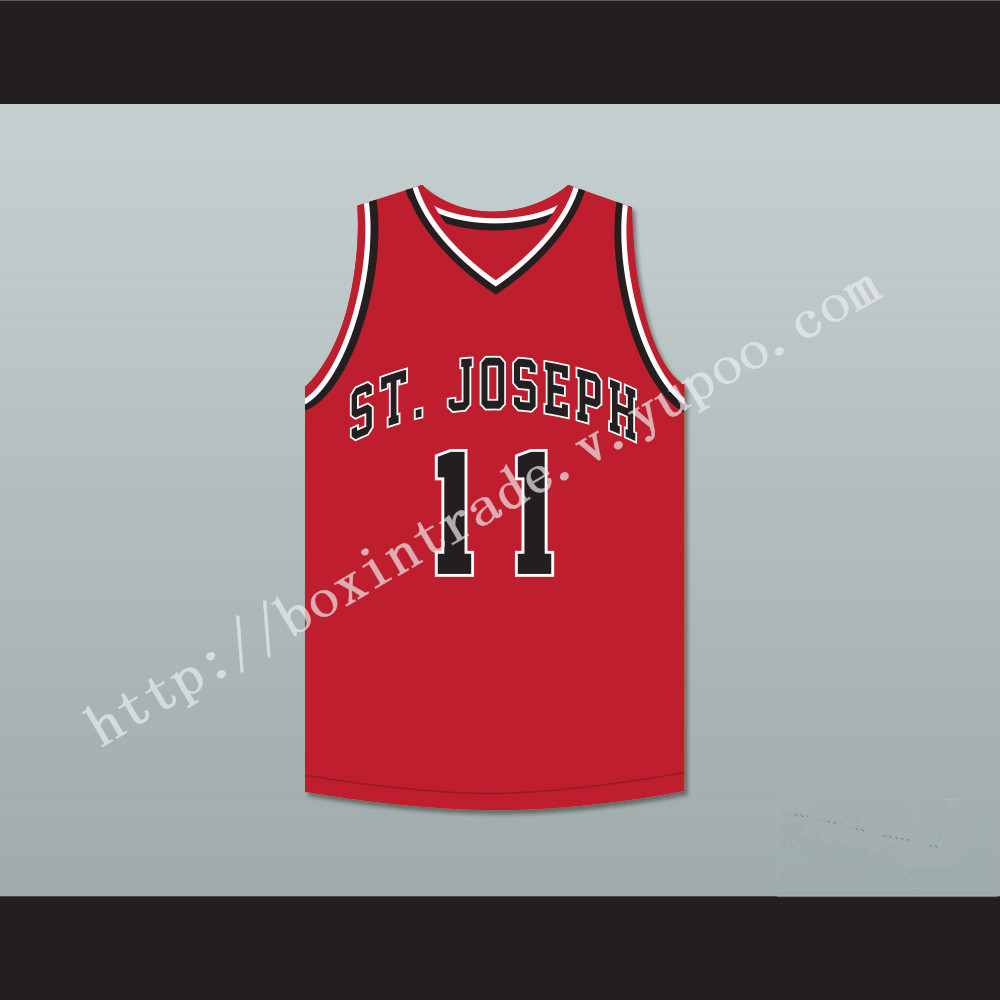 Isiah Thomas 11 St Joseph Chargers High School Red Basketball Jersey