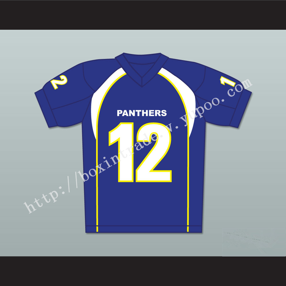 J.D. McCoy 12 Dillon Panthers Football Jersey Friday Night Lights Blue