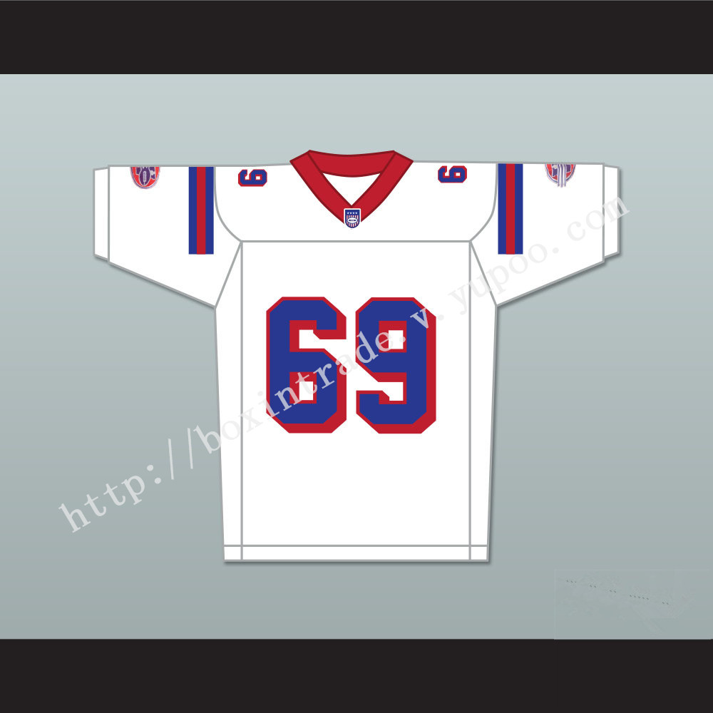 Junger 69 Washington Sentinels Away Football Jersey The Replacements Includes League Patch