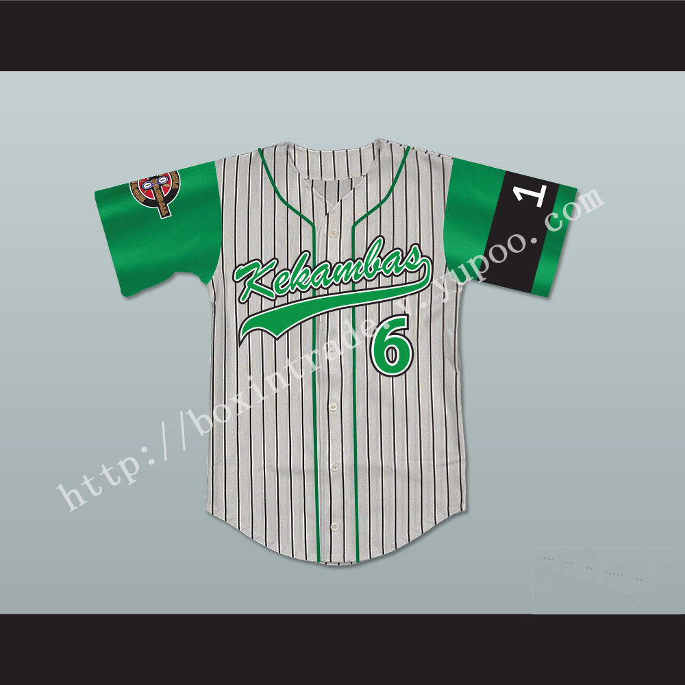 Player 6 Kekambas Baseball Jersey Hardball Includes ARCHA Patch and G-Baby Memorial Sleeve