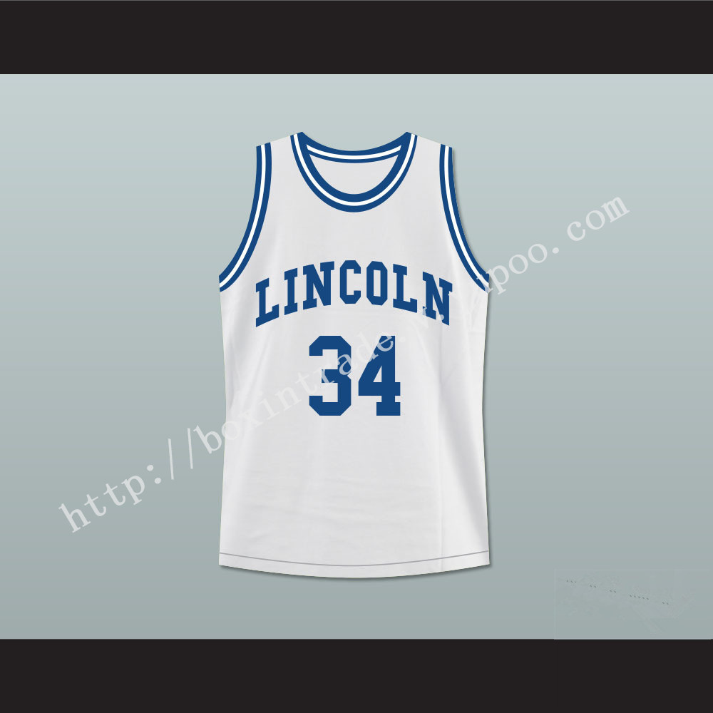 Ray Allen Jesus Shuttlesworth 34 White Lincoln High School Basketball Jersey He Got Game