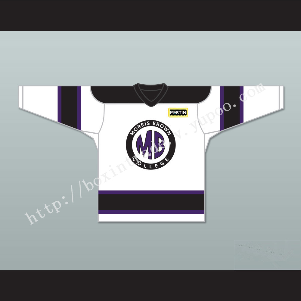 Martin Lawrence Martin Payne 23 Morris Brown College White Hockey Jersey with Patch